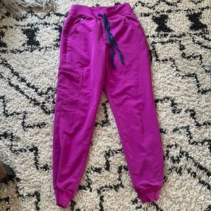 Bright Fuchsia Figs Joggers